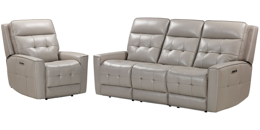 Bring upscale elegance to your living area with the Canterbury Power Zero Gravity Reclining Sofa Group. This gorgeous matching set includes a Power Recliner, a Power Console Loveseat, and a Power Sofa. Covered in gorgeous, supple leather with a custom mat