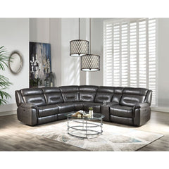 The Imogen power reclining sofa group doesnâ€™t hold back when it comes to contemporary style. This beautiful set features leather-aire upholstery, horizontal tufting, and USB charging ports. One touch power means infinite ways to recline in style. Its qu