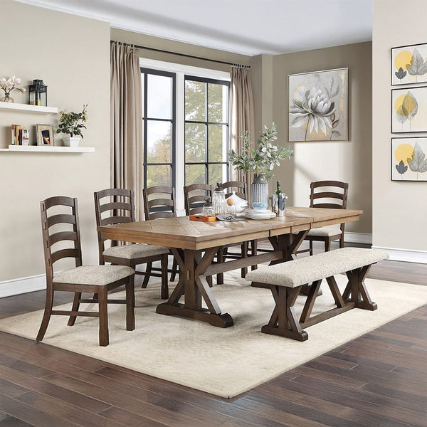  Rustic Brown & Oak Finish