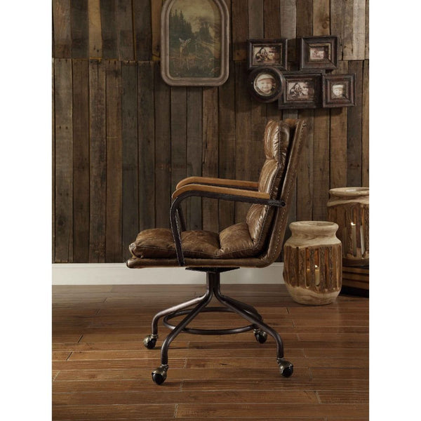 Harith - Executive Office Chair - Vintage Whiskey Top Grain Leather