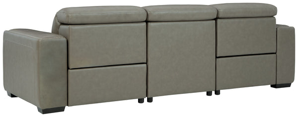 Correze - Gray - Power Sofa 3 Pc Sectional