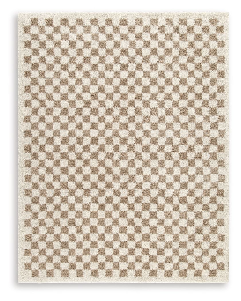 This checkerboard-patterned rug is worth checking out on so many levels. Casually cool and simply striking, its understated neutral palette feels just right everywhere and anywhere. And the ultra-plush shag pile is pure delight.<br/><br/><b>Product Featur