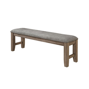 Introducing the Harrisburg 60" Dining Bench, an essential addition to any dining room, entryway, or mudroom. This robust bench is crafted from solid rubberwood, reinforced with two side stretchers to ensure it withstands the rigors of daily use. It is fin
