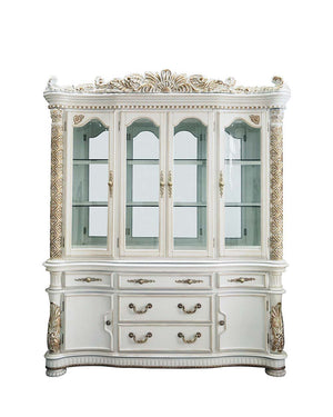  the impressive design of the Vendom double pedestal dining table will impress everyone. Adorned with classic elements including scrolls
