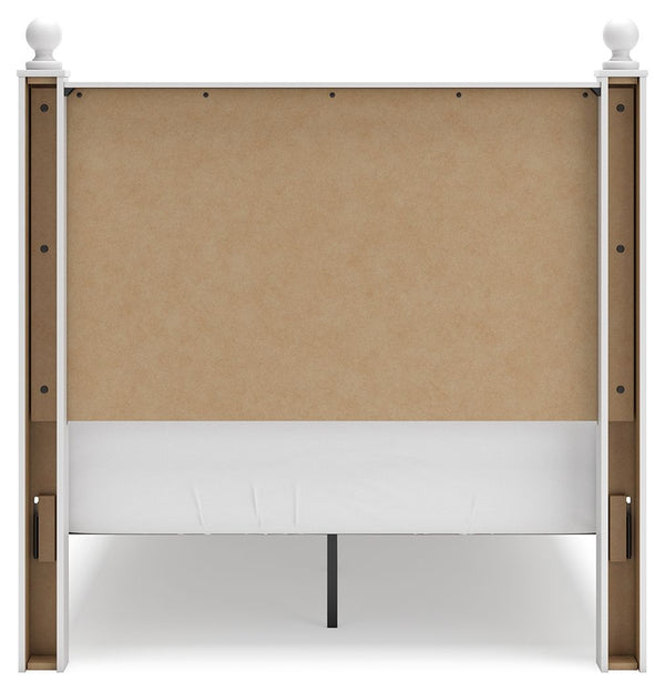 Mollviney - White - Full Panel Storage Bed