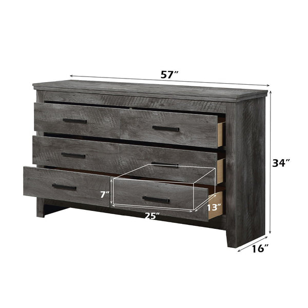  Hardware: Single Pull-Handle<br/><br/><b>Product Features</b><ul><li>Case: 1Pc/1Ctn</li><li>Finish: Rustic Gray Oak</li><