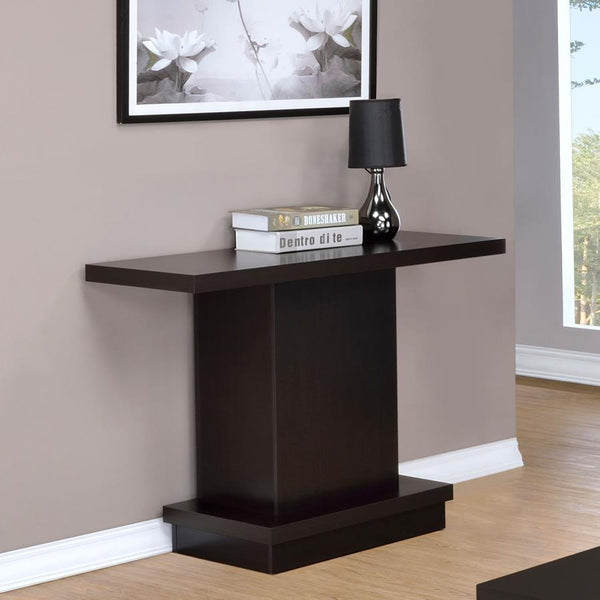  it showcases a rich cappuccino finish that exudes contemporary charm. The spaci