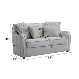 Mahler - Loveseat - Beige Linen - 34"