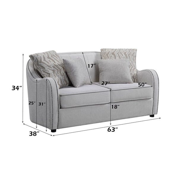 Mahler - Loveseat - Beige Linen - 34"