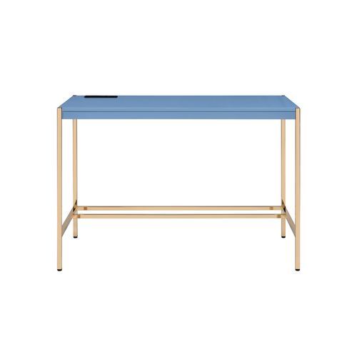 Midriaks - Writing Desk - Navy Blue & Gold Finish