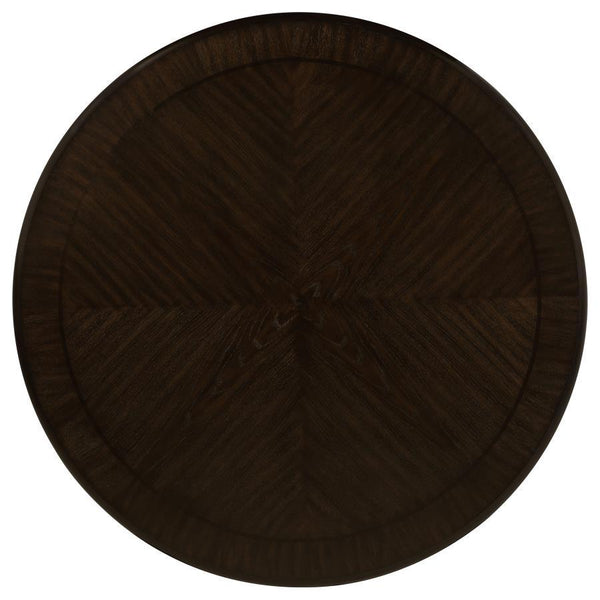 Twyla - Round Dining Table With Drawer - Dark Cocoa