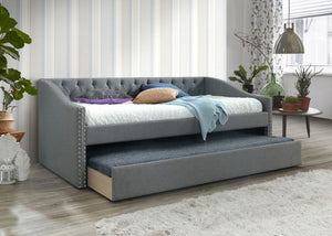 Loretta-Daybed-Gray<h4><b>Loretta - Daybed Arm - Gray</b></h4> <table width="100%"><colgroup><col style="width: 30%"> <col style="width: 70%"> </colgroup> <tbody> <tr> <td>Dimensions</td> <td> 81.30"L x 42.52"D x 33.35"H</td> </tr> <tr> <td>Weight</td> <t