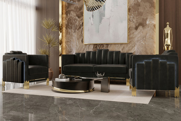  a luxurious ensemble designed to elevate your home. Comprising a 3 Seat Sofa