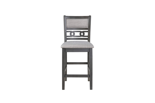 Gia - 5 Piece Round Counter Dining Set - Gray