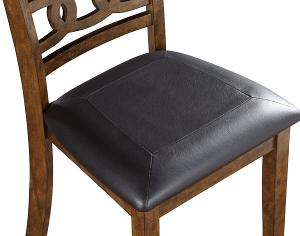 Gia - Dining Chairs (Set of 2) - Brown - Faux Leather