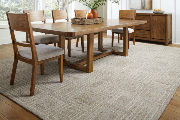 Brickburgh - Gray / Ivory / Honey - Extra Large Rug