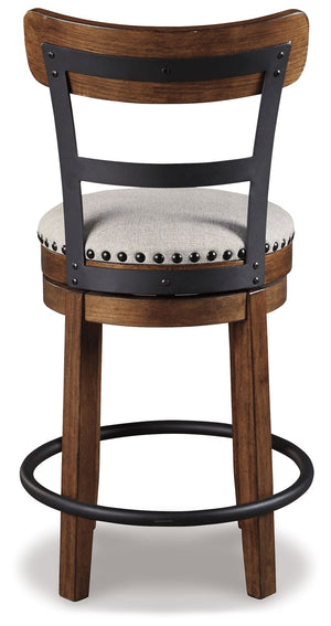 Valebeck - Brown - UPH Swivel Barstool