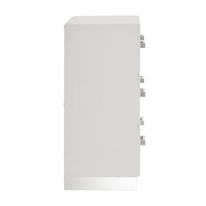  and acrylic drawer pulls. Quality craftsmanship is evident 