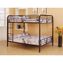 With a clean industrial style, the Bristol collection gives kids a cozy place to sleep. This full-over-full bunk bed offers a convertible design that allows transforming the stacked bed into two single beds and features superior quality metal for durabili