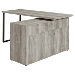 Hertford - L-Shape Computer Desk - Gray Driftwood