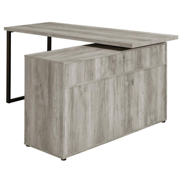 Hertford - L-Shape Computer Desk - Gray Driftwood