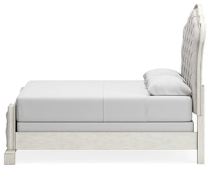Arlendyne - Antique White - Queen Upholstered Bed