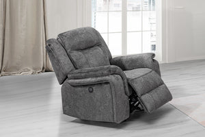 Park City - Glider Recliner With Power Footrest - Slate
