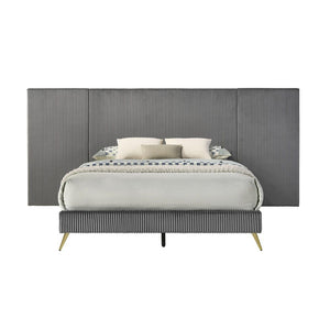 Muilee - Eastern King Bed - Gray