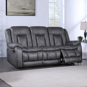 Morello - Sofa With Dual Recliner - Gray