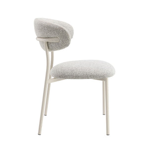  providing stability and contemporary charm. Paired with padded seat and back