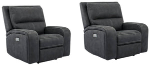 Take a seat and recline in seconds in this smooth and stylish Power Recliner. More than just beautiful, this innovative chair takes comfort to new heights with just the touch of a button. Offering effortless relaxation, it-'s sure to become your favorite 
