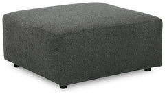 Contemporary fashion, meet superior form. This ottoman is strikingly streamlined in design, with its handsome charcoal upholstery speaking to tried-and-true modern color palettes. Kick back, relax and settle into the calm of your curated space.<br><br><b>