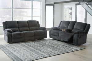 Draycoll - Dark Gray - 3 Pc. - Reclining Sofa