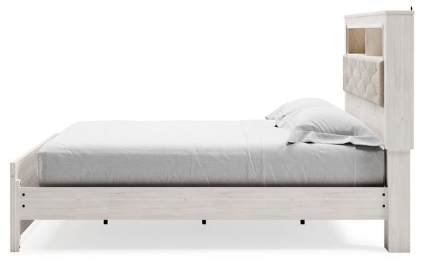 Altyra - White - King Bookcase Panel Bed