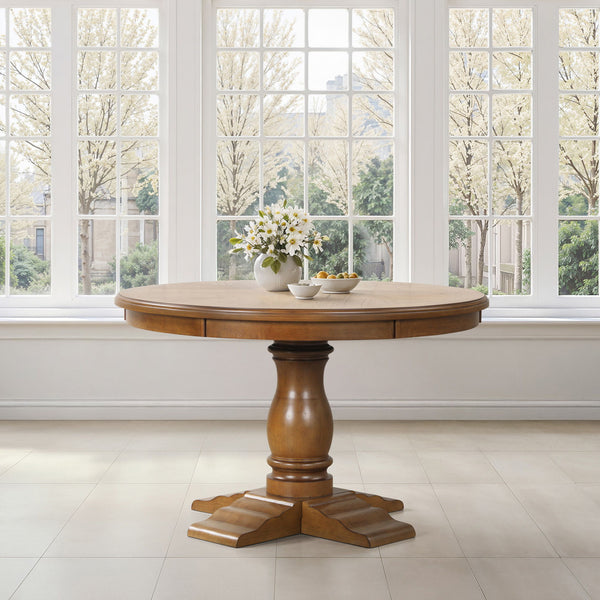 Sunset - 48## Round Dining Table - Brown