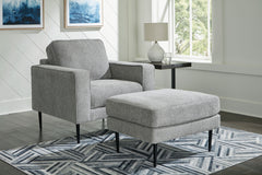 Simple comfort meets modern function in this set. An apt addition to apartments and other small spaces, the slim-profiled piece welcomes you with its cozy character. A subtle chevron pattern on the cushions refresh the classic neutral hue, elevating the l
