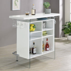  this bar unit boasts ultra-modern ele
