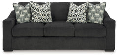 Your downtime should be super-cozyâ€”and super-chic. This sofa encourages stylish indulgence as you lounge solo or with guests. Plush, chunky upholstery adds a relaxed yet eclectic twist to the transitional look. With this exquisitely comfortable and fash