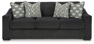 Your downtime should be super-cozyâ€”and super-chic. This sofa encourages stylish indulgence as you lounge solo or with guests. Plush, chunky upholstery adds a relaxed yet eclectic twist to the transitional look. With this exquisitely comfortable and fash