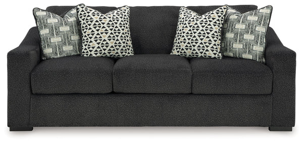 Your downtime should be super-cozyâ€”and super-chic. This sofa encourages stylish indulgence as you lounge solo or with guests. Plush, chunky upholstery adds a relaxed yet eclectic twist to the transitional look. With this exquisitely comfortable and fash