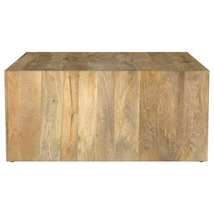 Benton - Square Solid - Mango Wood Coffee Table - Natural