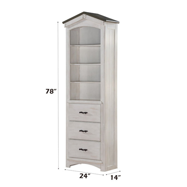 Tree House - Bookshelf - Weathered White & Washed Gray