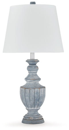 Striking in its traditional elegance, this terra cotta table lamp knows how to make a statement. Its classic urn-shaped body is bathed in an antiqued finish and topped with a fresh shade that dresses up a nightstand or end table. It-'s a bright idea that 