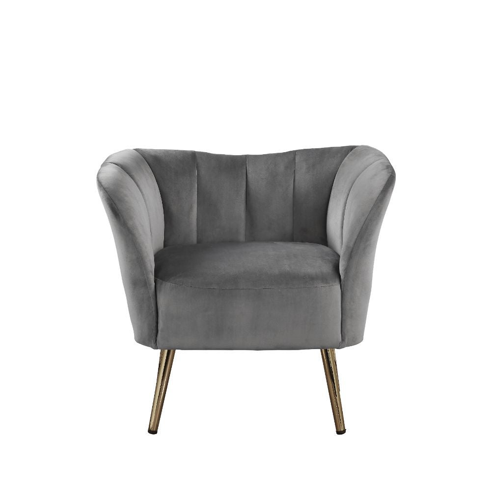 With its transitional design, the Reese accent chair is sure to please. Whether you-'re going for a classic traditional style or a more modern look, its versatile design ensures that it can fit within various aesthetic styles. It features a barrel backres