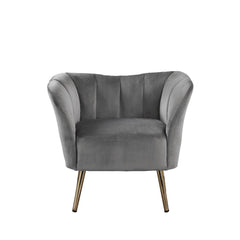 With its transitional design, the Reese accent chair is sure to please. Whether you-'re going for a classic traditional style or a more modern look, its versatile design ensures that it can fit within various aesthetic styles. It features a barrel backres
