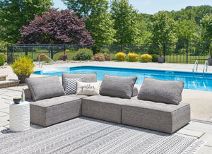 Bree Zee - Brown - 4-Piece Outdoor Sectional