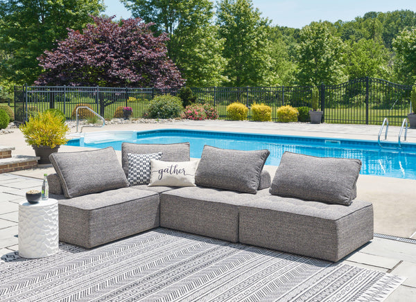 Bree Zee - Brown - 4-Piece Outdoor Sectional