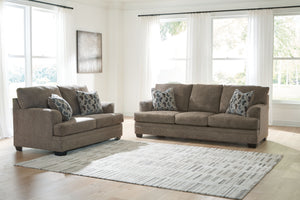 This living room set feels every bit as good as it looks. Ultra-soft upholstery enhances your comfort, making it a delightful place to unwind. Whether you-'re enjoying a quiet evening alone or chilling with friends, this piece promises to be the perfect b