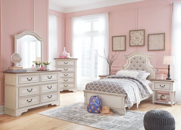 Realyn - Chipped White - One Drawer Night Stand