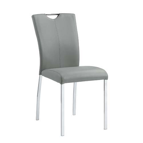 Upholstery Seat & Back Cushion Chrome Metal Legs